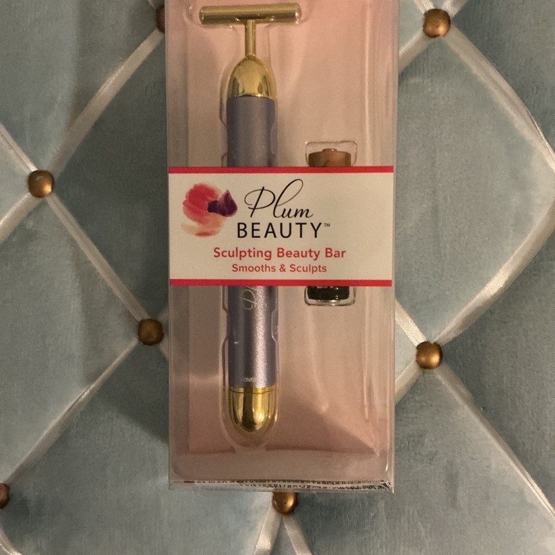 Plum Beauty PURPLE Sculpting Beauty Bar Face Massager with Battery