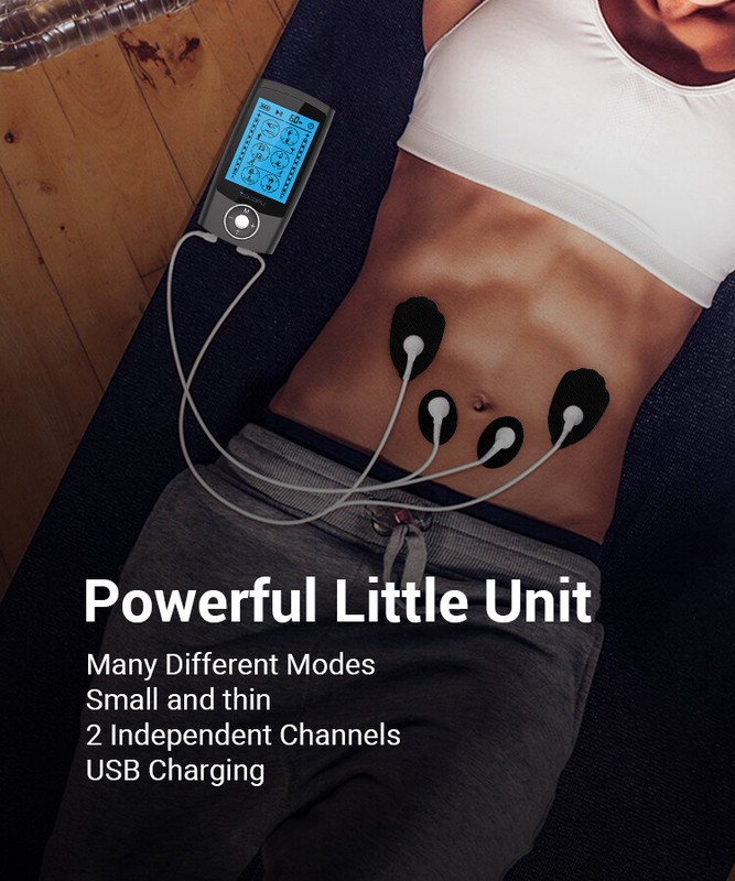 COCOPU 24 Modes Tens Unit Muscle Stimulator Machine Pulse Massager Pain Relief gallery