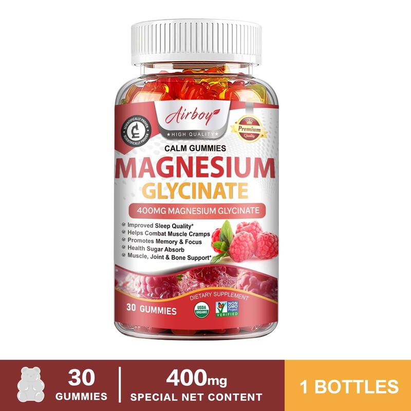 Magnesium Glycinate – CoQ10, Vitamin D, Brain, Bone, Muscle and Joint Support