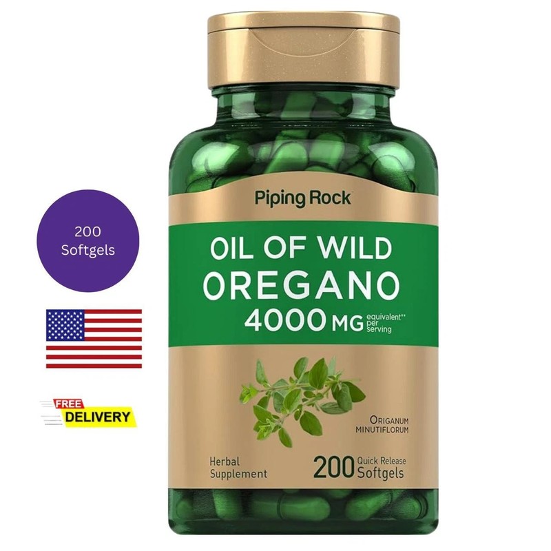 Aceite de Oregano Salvaje Potente Oil of Wild Oregano 200 Softgels Quick Release
