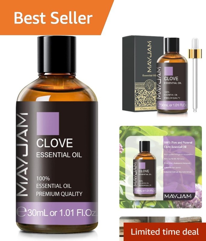 Clove Essential Oil 1FL Oz for Candle Soap Making and Aromatherapy