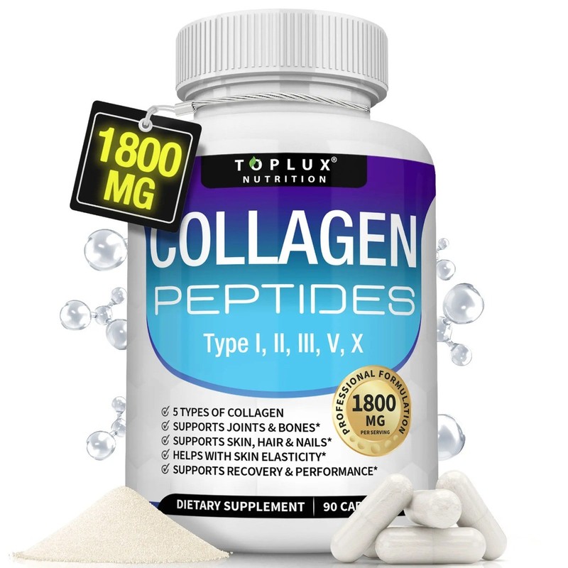 Toplux Collagen Capsules Premium Complex Anti-Aging Beauty & Health Support