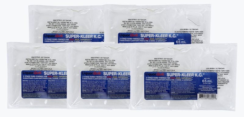 Liquor Quik Super-Kleer KC 2-Part Finings – Pack 2.2 Fl Oz (Pack of 5), Clear