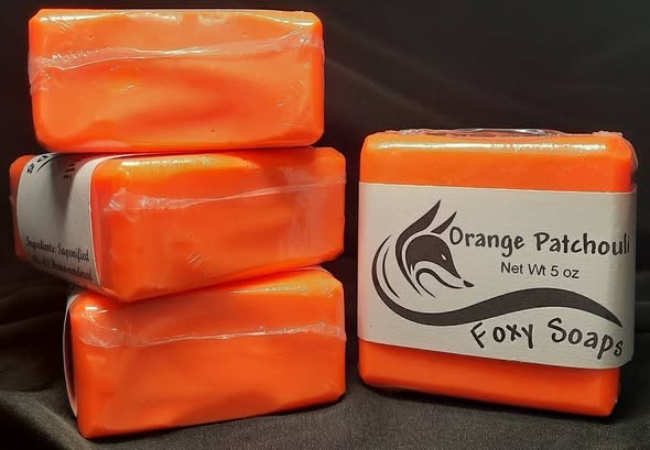 Orange Patchouli-Grass fed Tallow-Homemade Artisan Soap
