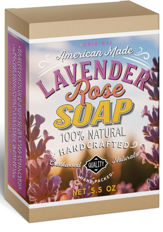 Handcrafted Lavender Rose Soap – American Made All Natural Soap with Lavender