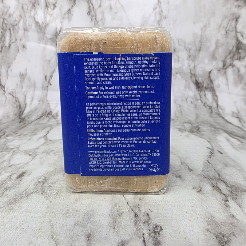 Jack Black Turbo Body Bar Scrubbing Soap Blue Lava & Lava Rock 6oz gallery
