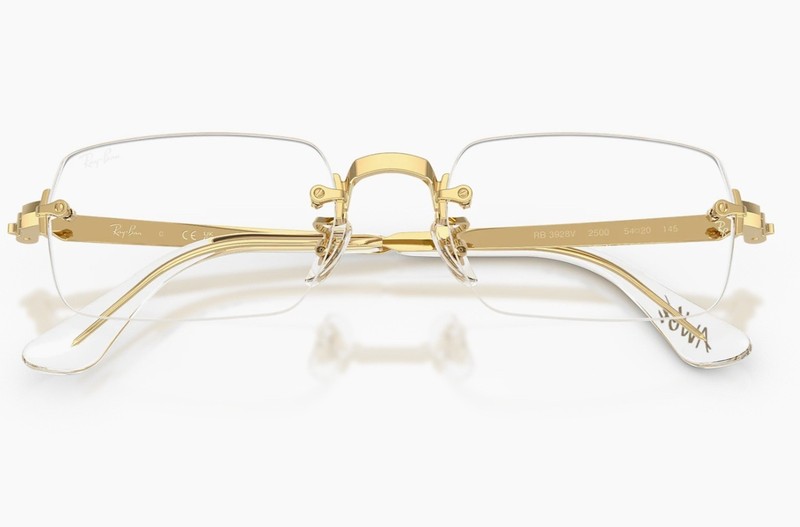 Ray-Ban A$AP Rocky Collection Gold Metal Rimless Eyewear Authentic gallery