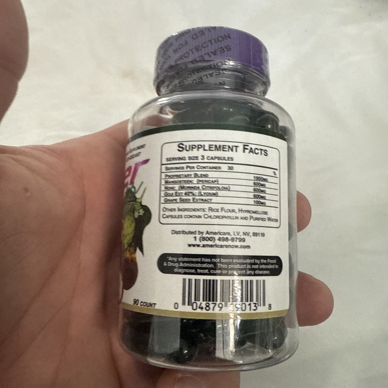 Americare Super Fruits Capsules 90 Day Supply Best by Date2/26 Supplement NEW gallery