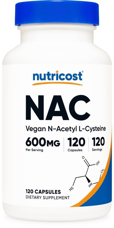 Non-GMO – Nutricost N-Acetyl L-Cysteine (NAC) 600mg, 120 Vegan Capsules