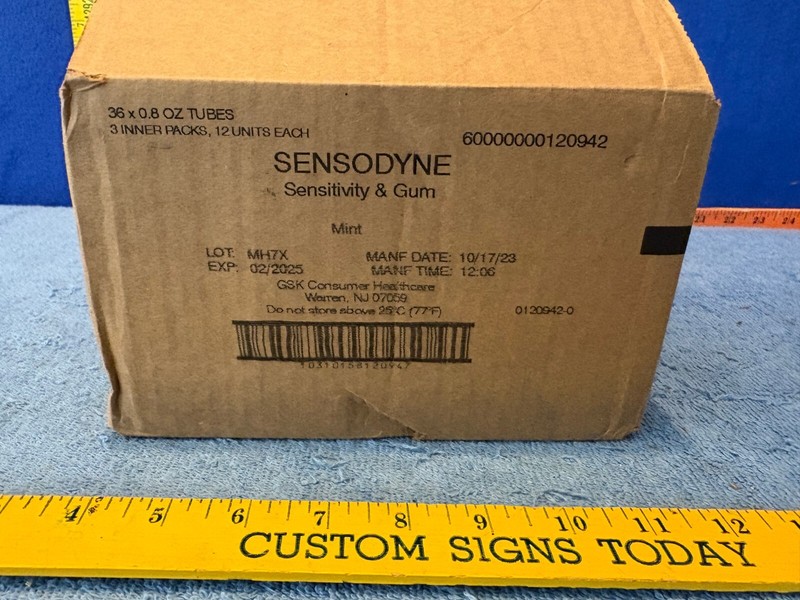 Sensodyne Toothpaste 0.8 oz 36 Pack EXP 02/2025