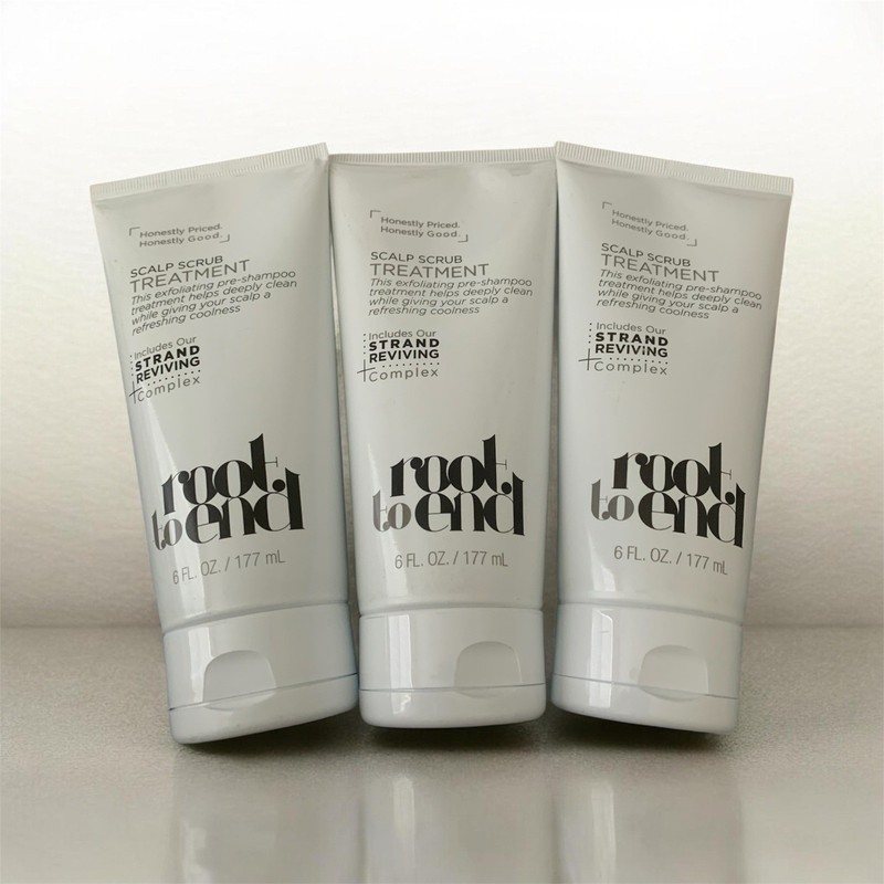 Root To End Scalp Scrub Treatment Strand Reviving Complex 6 FL Oz- Lot Of 3