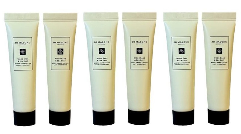 6X Jo Malone London Wood Sage & Sea Salt Body Hand Lotion .5fl.oz Sealed Travel
