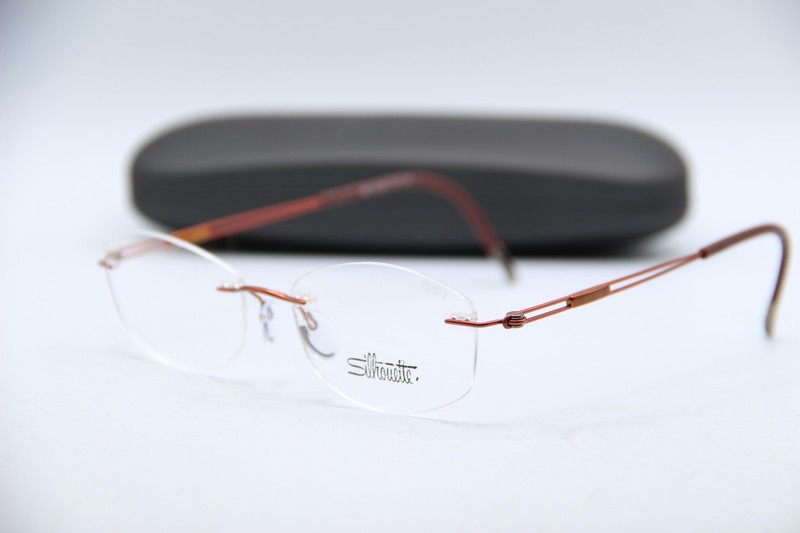NEW SILHOUETTE 5521 70 RED AUTHENTIC FRAMES EYEGLASSES 51-17
