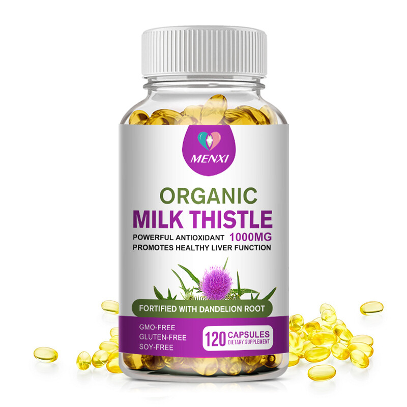 Milk Thistle (Silymarin) Extract 1000 mg liver cleanser liver detox cardio gallery