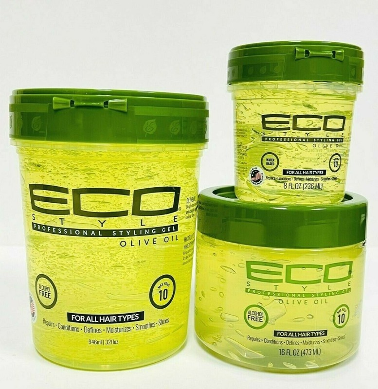 Eco Styler Professional Olive Oil Styling Hair Gel Maximum Hold 32/16/8fl oz NEW