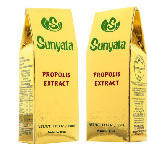 SUNYATA GOLDEN Propolis Extract Brazilian Green Alcoholic 8 Bottles x 30 mL gallery