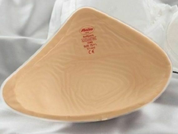 NEW Anita Asymmetric Lightweight Silicone Breast Form 1080L sz 4 Mastectomy