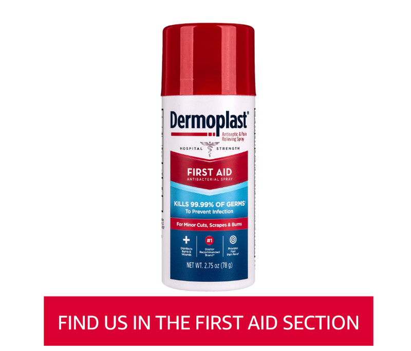 Dermoplast First Aid Spray, Analgesic & Antiseptic Spray for Minor Cuts, Scrapes