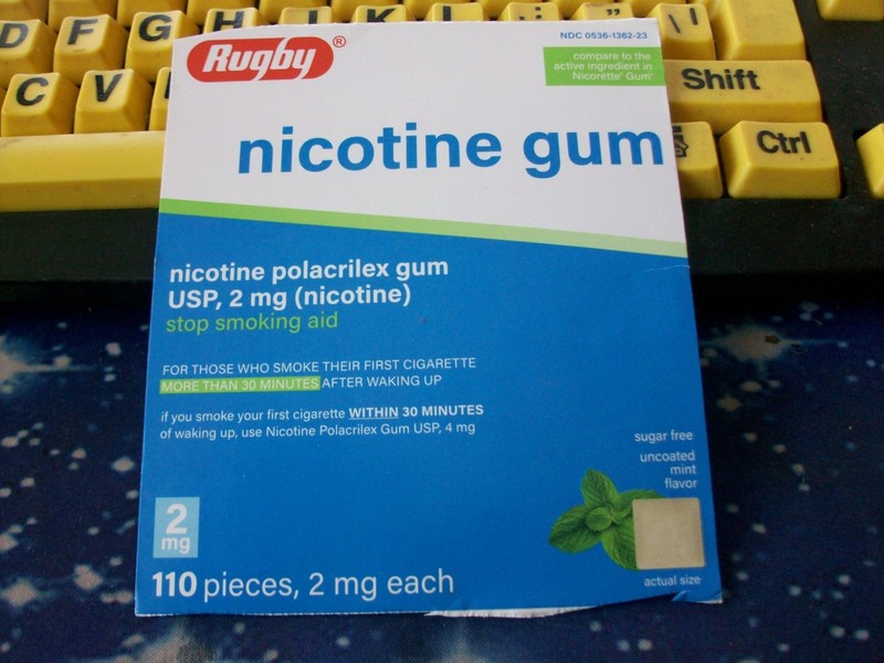 NO BOX 110 SUGAR-FREE MINT FLAVOR NICOTINE GUM 2mg, EXP 4-28 SEALED PACKS,NO BOX gallery
