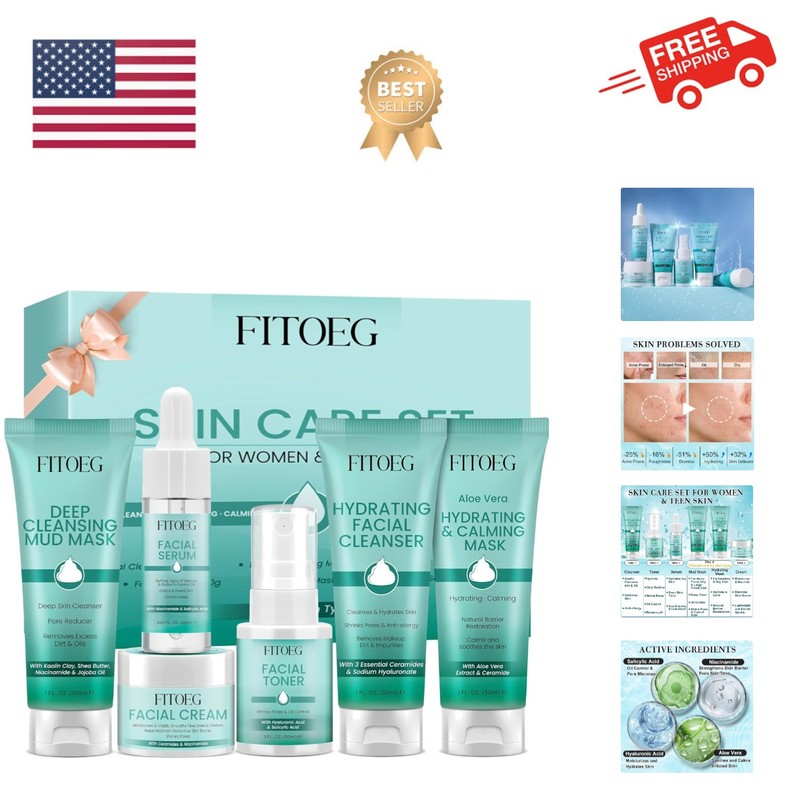 Teen Women Gifts,Skin Care,Skincare,Hydrate,Oil Control,Pore Shrinking,Anti-A…