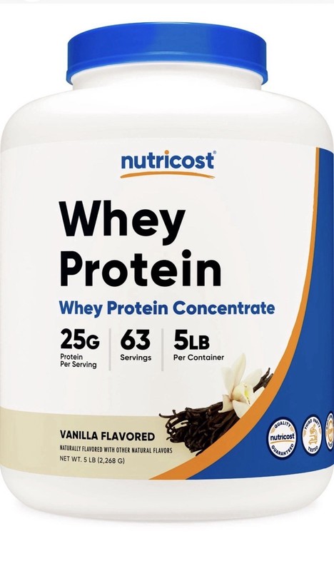 Nutricost Whey Protein Concentrate Powder Vanilla 5 lb