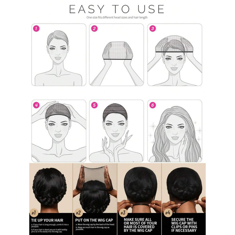 Wig Caps 5/10pc Hair Wig Caps Stocking Caps Stretch Mesh Dome Wig Caps For Women gallery