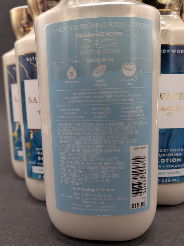 Set of 6 Bath and Body Works SALTWATER BREEZE Body Lotion 8 oz gallery