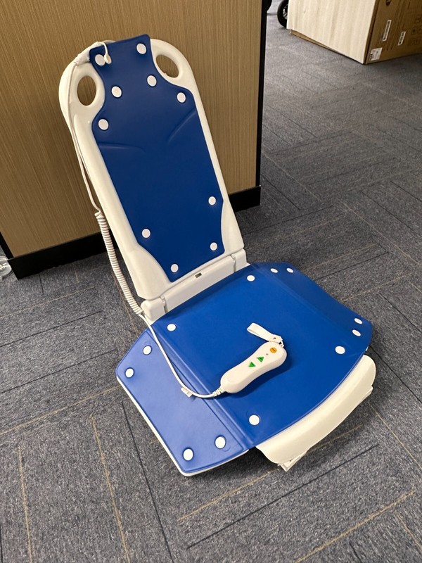 Electric Chair Lift, Floor Lift,Adjustable Height, Blue,300 lbs gallery