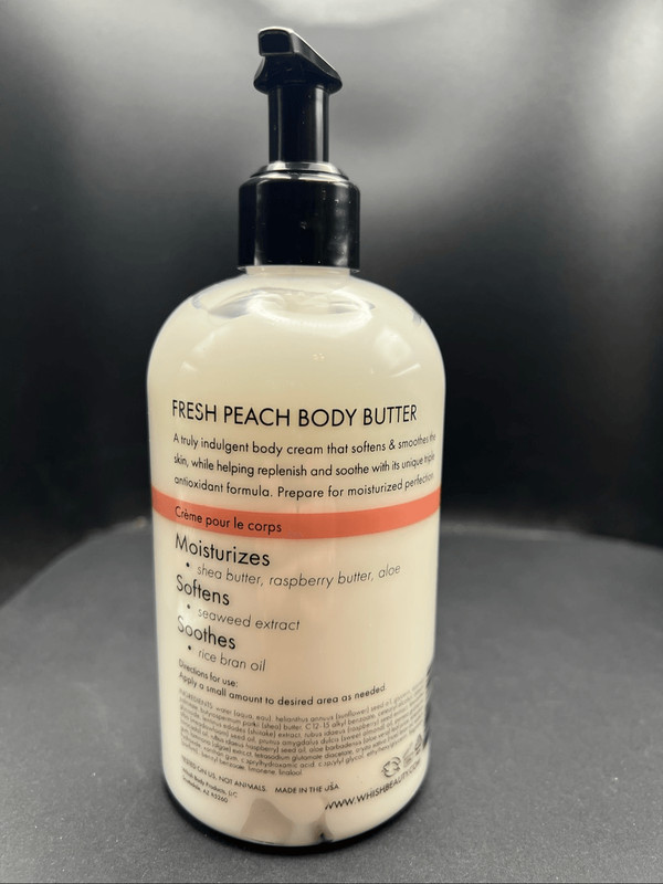 Whish Fresh Peach Body Butter Lasting Moisture Antioxidant Rich 390ml 13 fl oz gallery