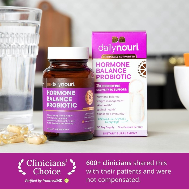 Daily Nouri Hormone Balance Women's Probiotics 30 Count, Exp 09/2027 gallery