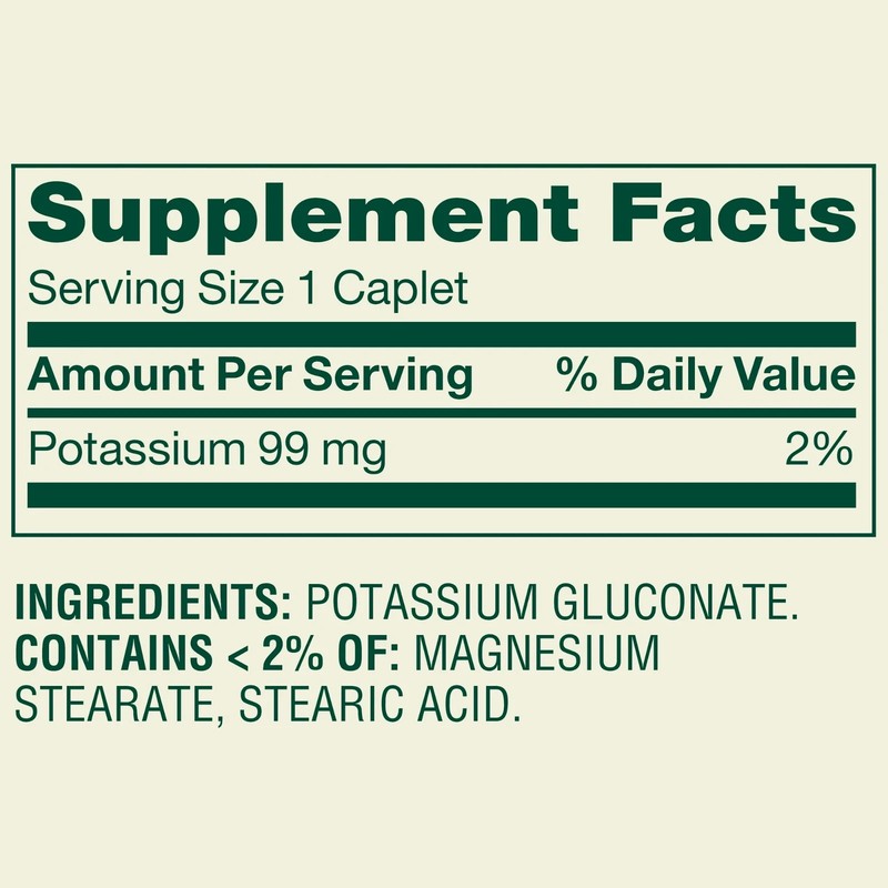 Spring Valley Potassium Caplets Dietary Supplement Value Size, 99 mg, 250 Count gallery