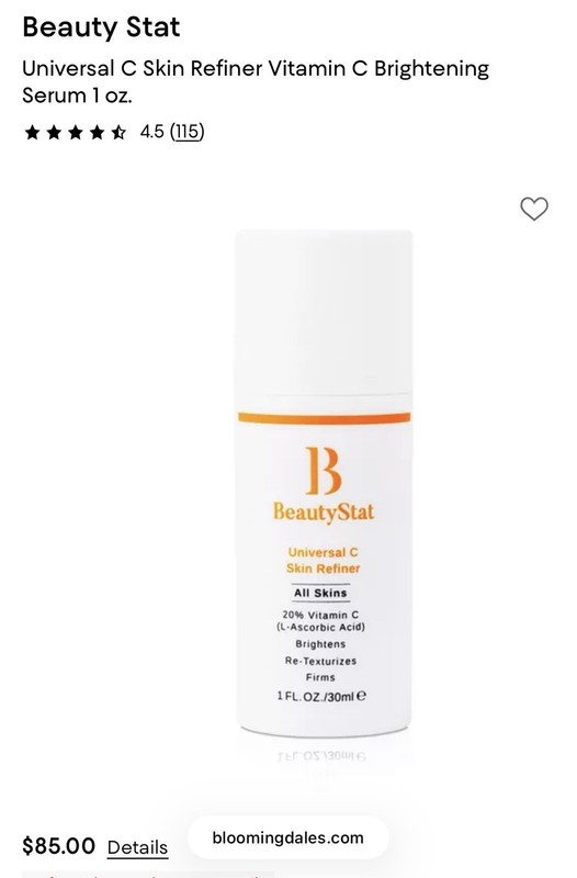 BeautyStat Universal C Skin Refiner Serum | $85 retail