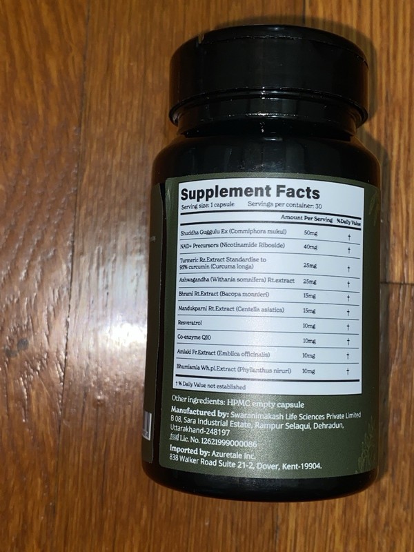 Better Alt NAD+ Capsules | with Ashwagandha Resveratrol Brahmi Ex 07/26 gallery
