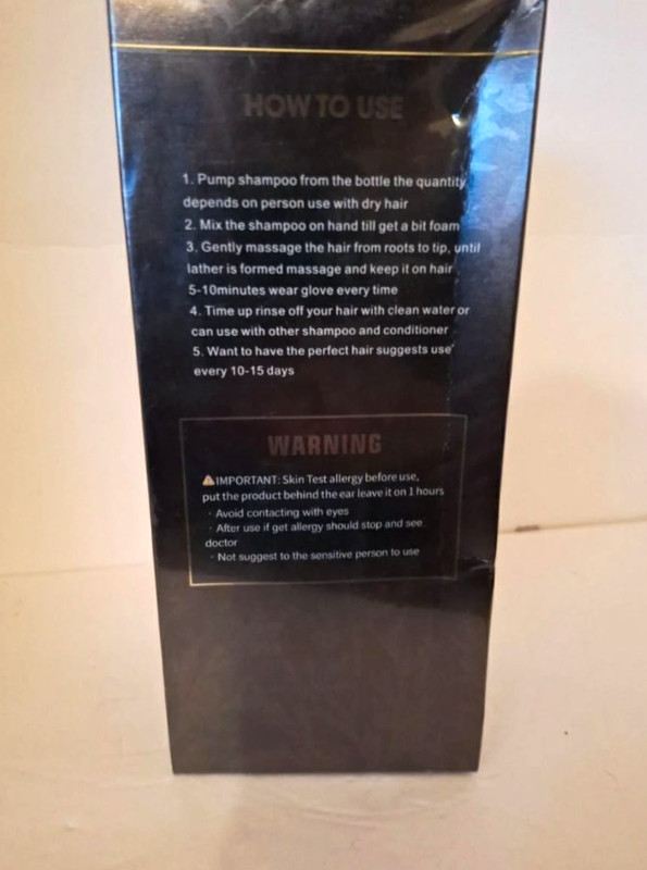 Black Hair Dye Shampoo 3-in-1 Instant Gray Coverage 15 Minutes Natural Black New gallery