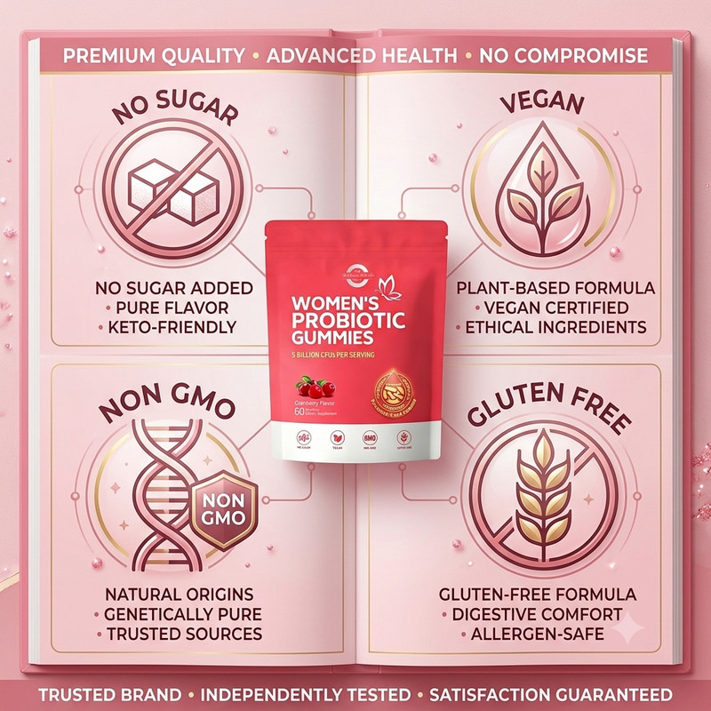 Vaginal Probiotics for Women, Feminine Balance pH Gummies 60ct/1bag gallery
