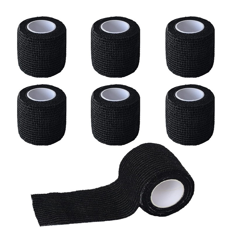 Self Adhesive Bandage Gauze Rolls Elastic Adherent Tape First Aid Kit Wrap 6pcs