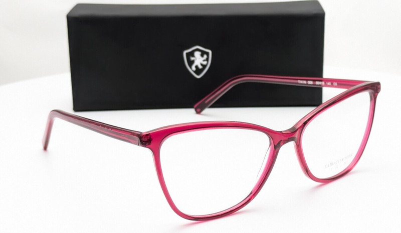 Laibach & York Thin 005 C1 Magenta Cat Eye Womens Eyeglasses 55mm