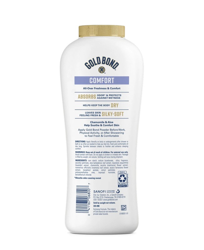 Gold Bond Comfort Body Powder With Aloe vitamins A, C, E, Fresh, scent, 10 oz. gallery