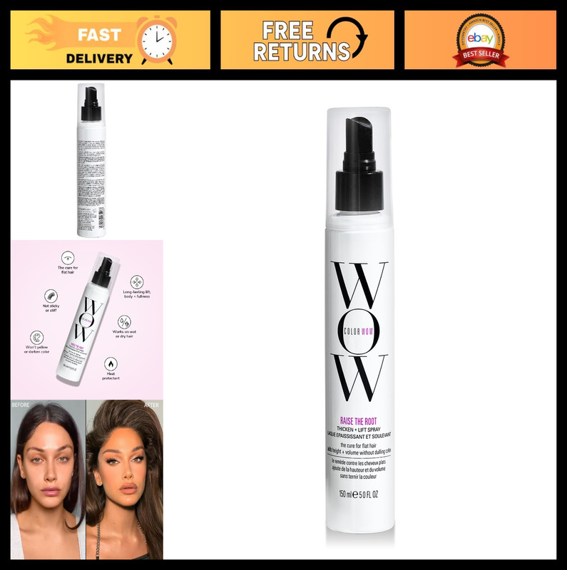Thicken & Lift Spray for Fine Hair – All-Day Volume, No Dulling Color, Root Boos