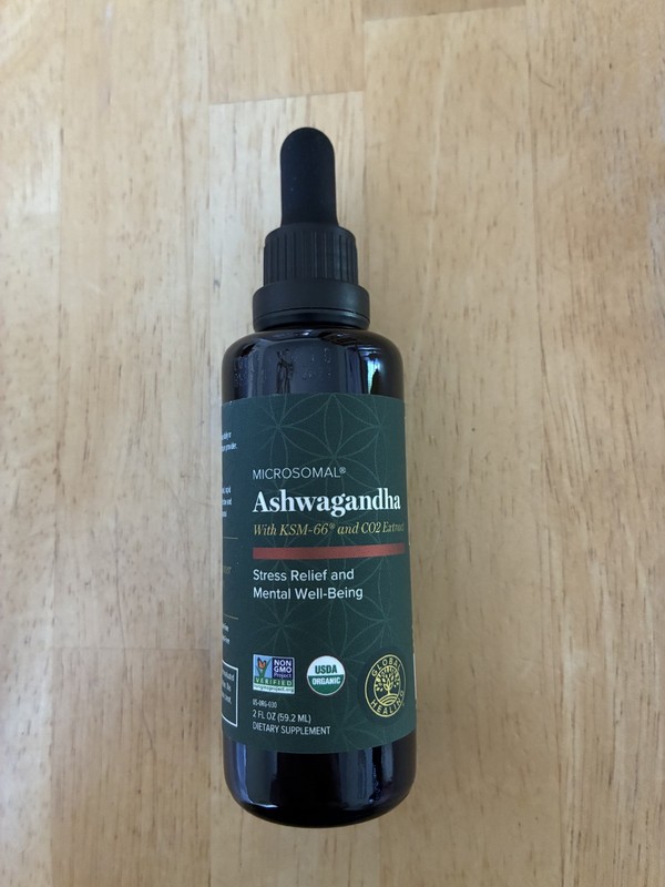Global Healing Organic Ashwagandha Supplements Drops KSM-66 Extra Strength 2 oz