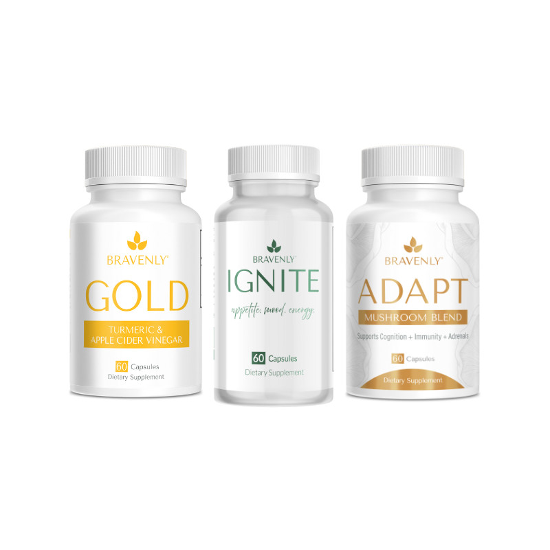 NEW & SEALED Bravenly Mind Fuel Trio with ignite and gold capsules Exp 06/2028