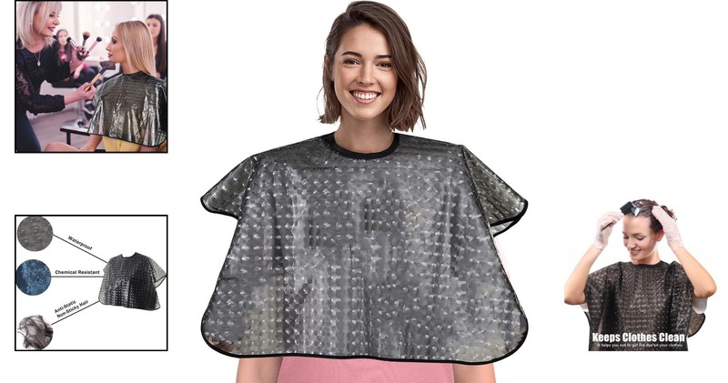 Waterproof Unisex Adult Hair Dye Cape - Adjustable 30x33 Inch Styling Apron gallery