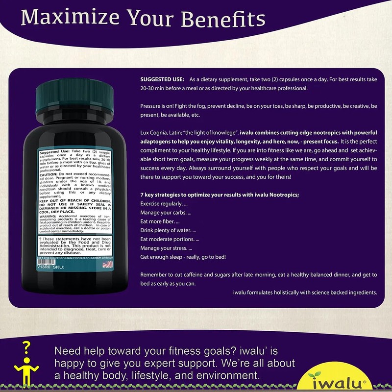 Vitamins for Adhd Adults | Best Supplement Capsule Pill Men Women FREE SHIP gallery