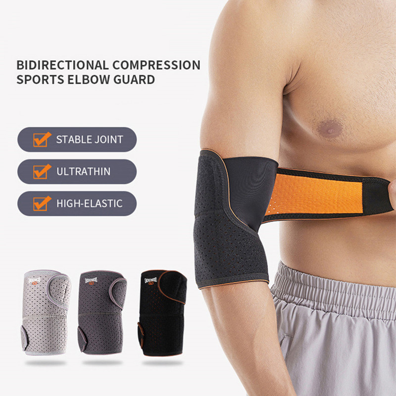 1PCS Elbow Brace Support Sleeve Arthritis Tendonitis Arm Joint Pain Band Wrap US gallery