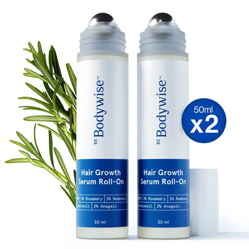 Be Bodywise Hair Growth Roll-On Serum, 3% Rosemary+ Redensyl & AnaGain, non-oily gallery
