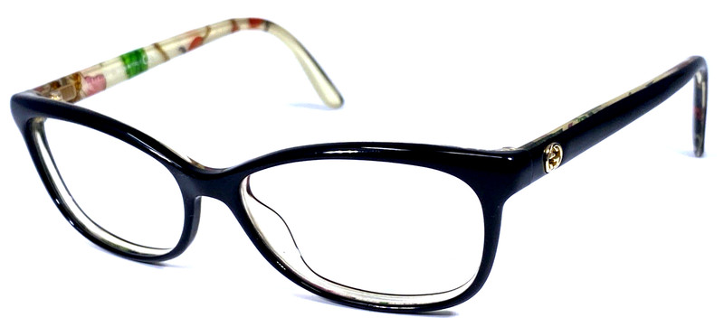 GUCCI GG3699/N Z96 Italy Shiny Black Designer Eyeglasses Frame 54-15-140