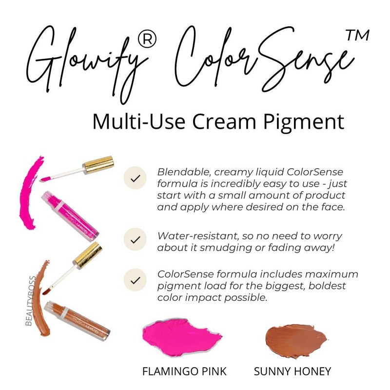 Authentic Glowify Multi-Use Color Pigment, eye, lip, blush, $2 Ship!