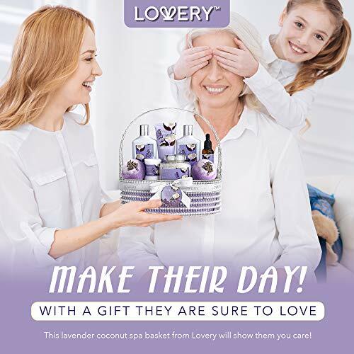 Home Spa Gift Baskets - Lavender Coconut Bath and Body Gift Basket for Women gallery