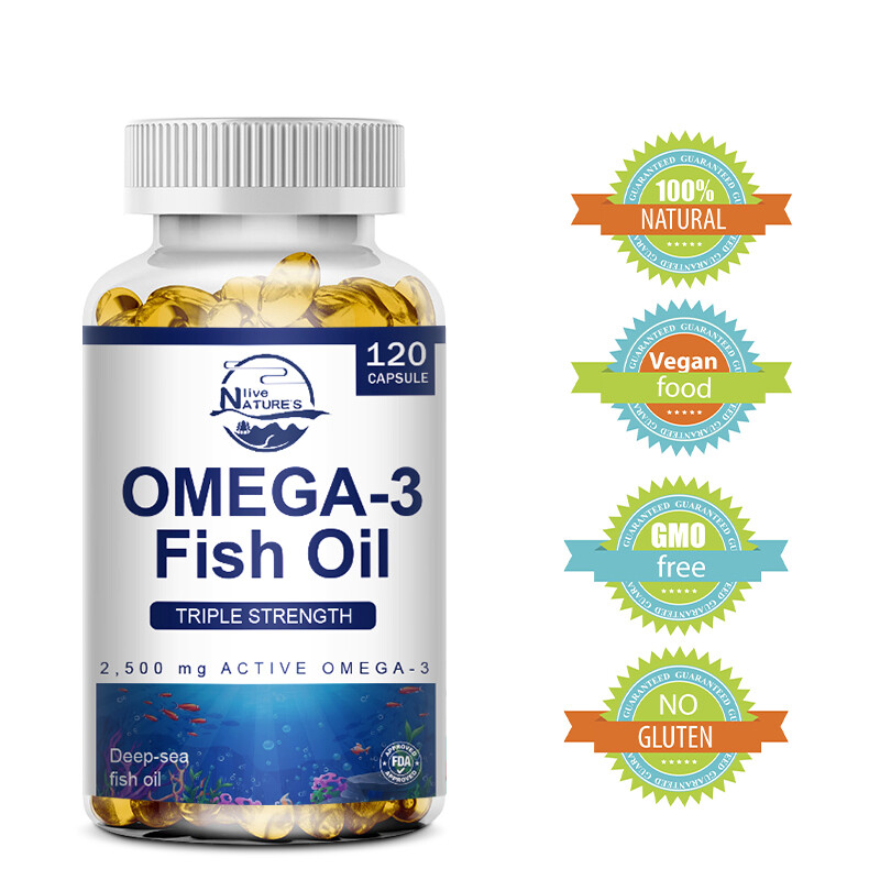 3x Strength EPA & DHA Omega 3 Fish Oil 3600mg, Highest Potency, 4 × 120 Softgels gallery