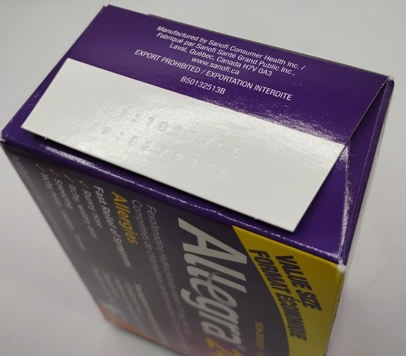 Pack 2 Allegra 24-hour Allergy Relief 120 mg 72 Tablets 02/2025 gallery